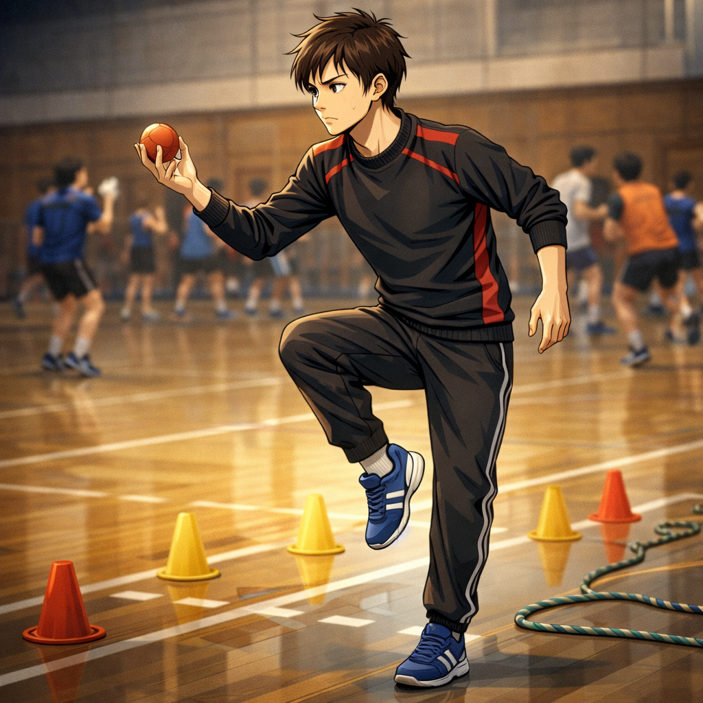 Exercices gardien de but handball : 12 idées hors du but (aisance + réflexes)