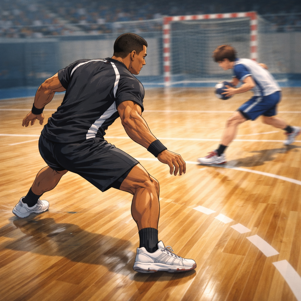 Le déplacement défensif au handball : la base pour couper les courses