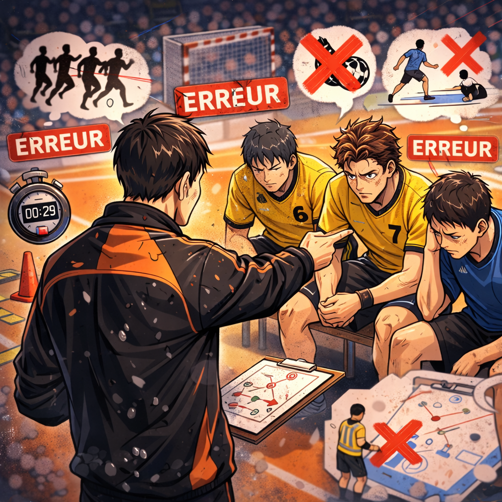 Préparation physique handball : 7 erreurs qui empêchent tes joueurs de progresser (et comment les corriger).